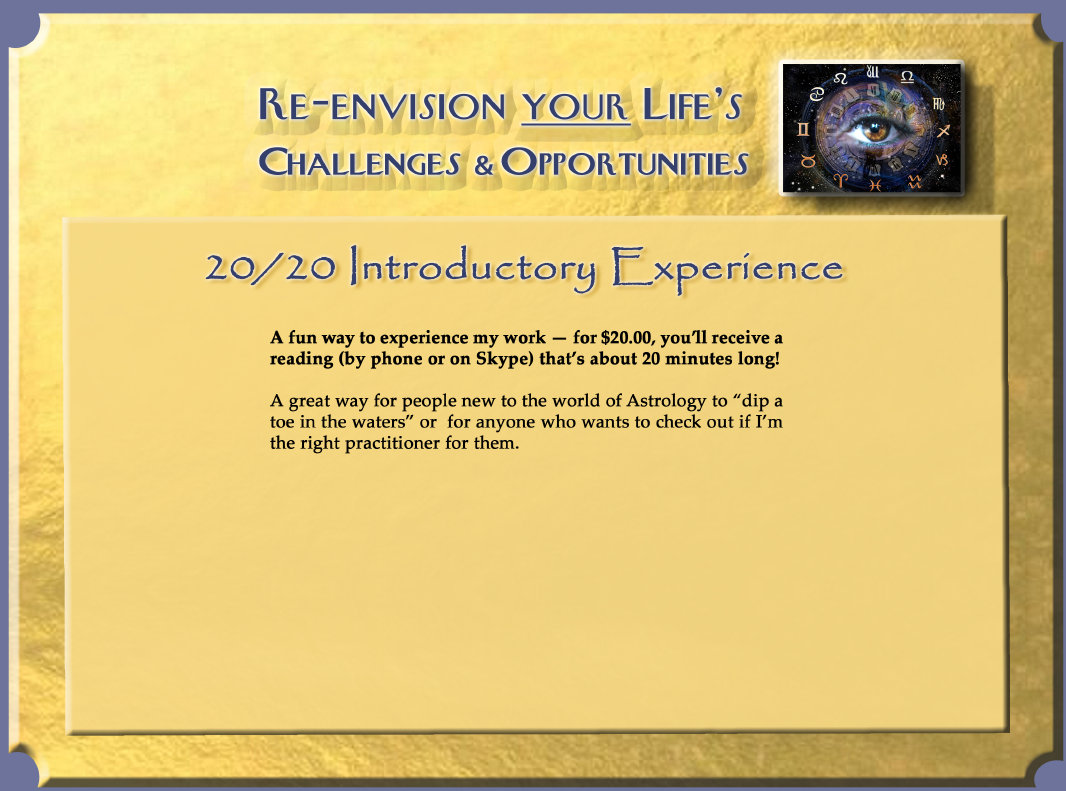 Astrology Reading 20-Minute Demo